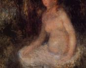 皮埃尔 奥古斯特 雷诺阿 : Nude Sitting in the Forest